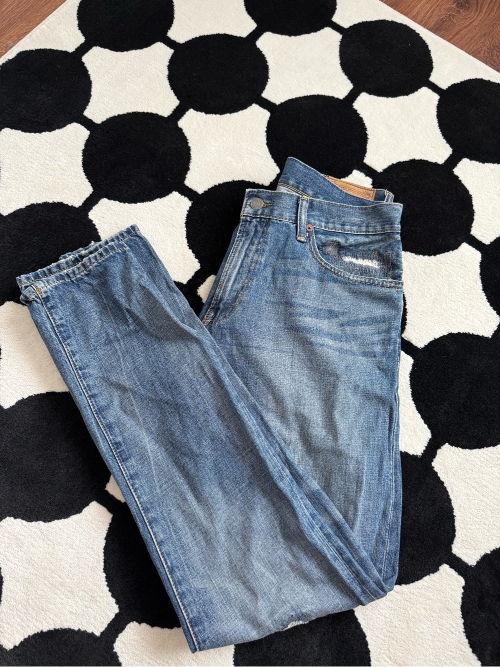 Ralph Lauren Medium Blue Straight-Leg Jeans